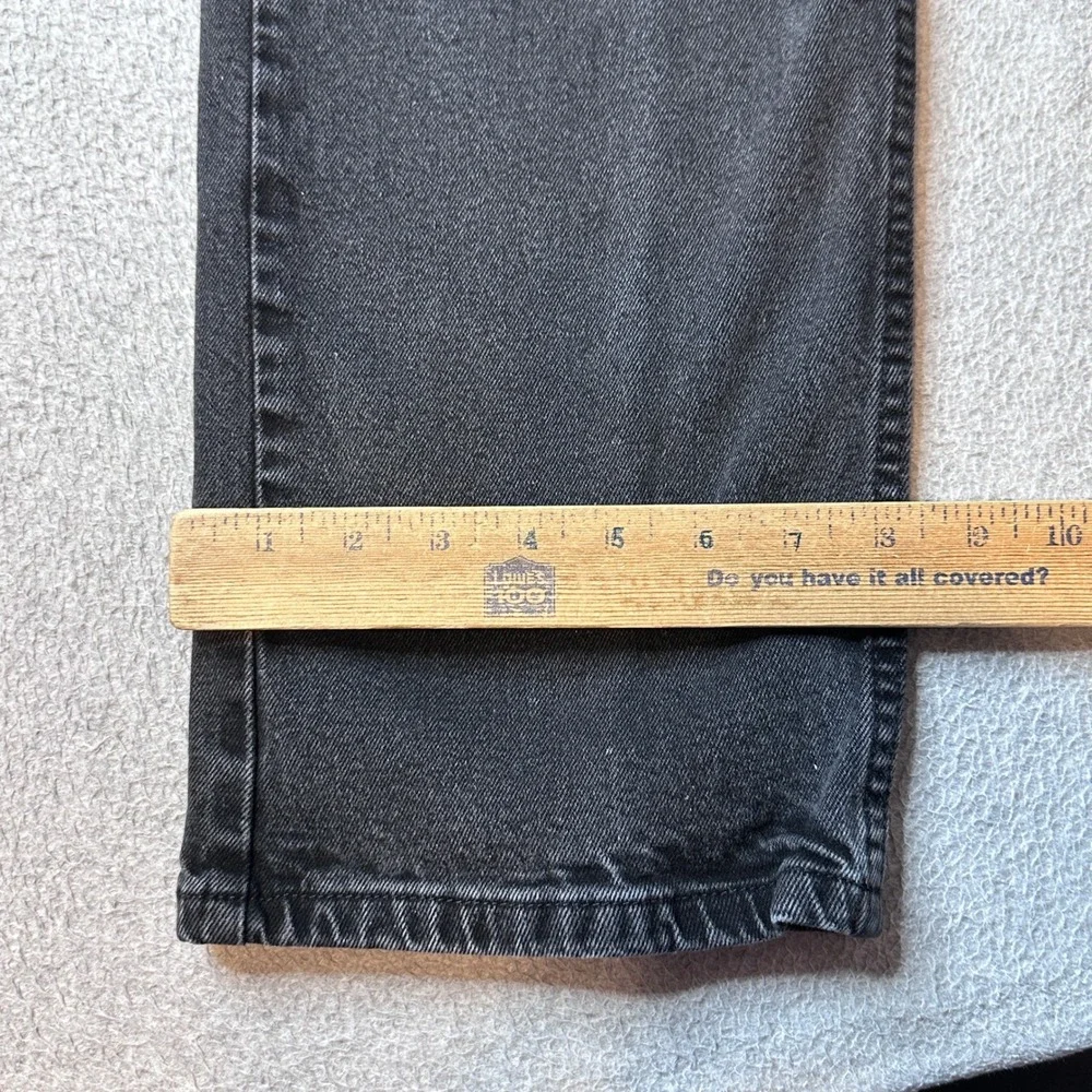 Wrangler Jeans Mens 36x29 (35x26) Black 1097FXVCB Straight Leg Faded Denim Pants